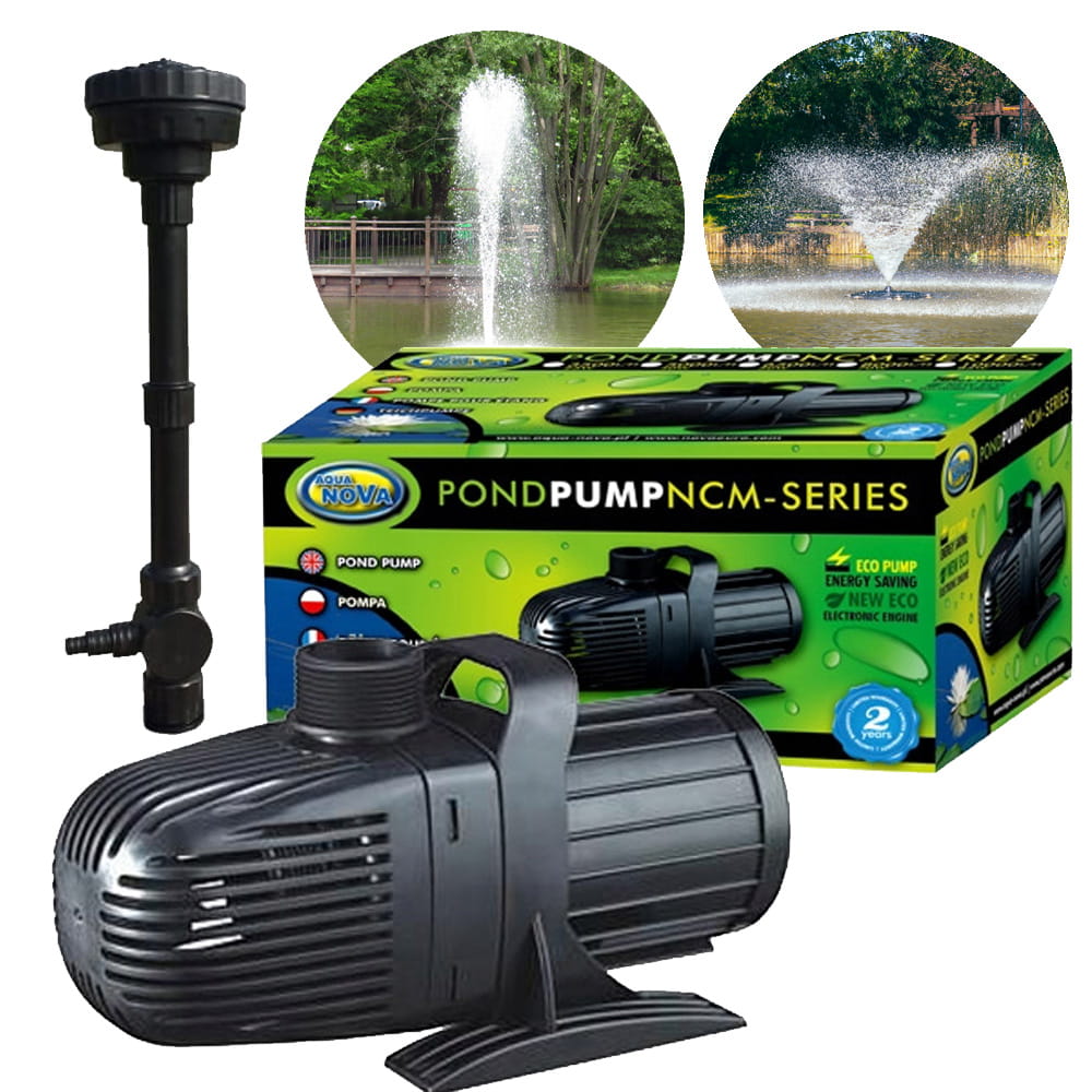 Aqua Nova NCM-6500 l/h pompa do oczka Eco 50W + 2 dysze + Gratis